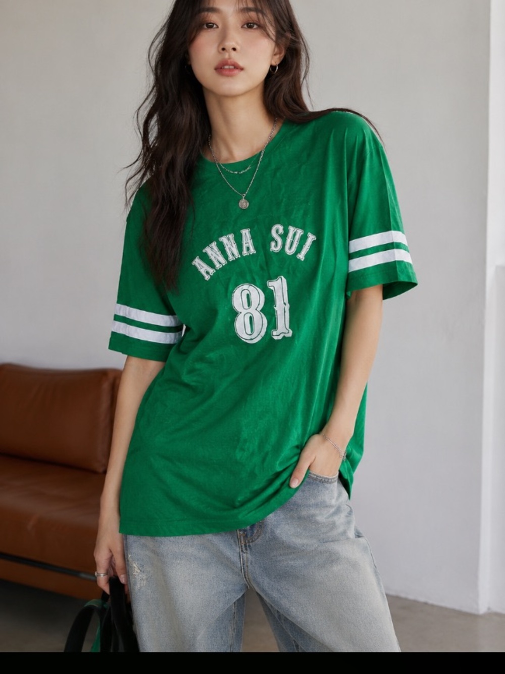 Anna Sui Sporty Graphic '81' Short Sleeve Tee XL